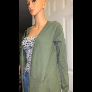 ✨ Green Sweater Cardigan